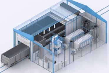 Покрасочные линии для сельскохозяйственной техники
